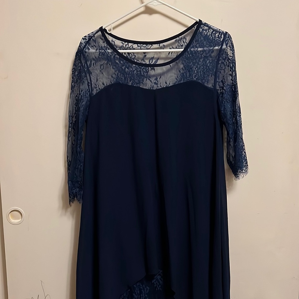 Navy blue lace dress